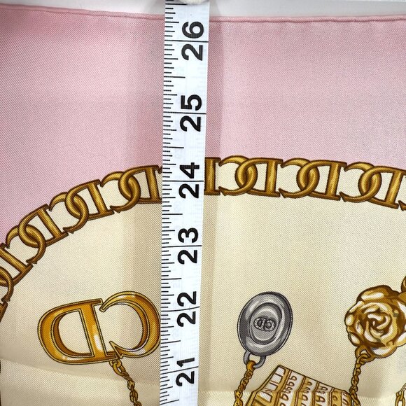 Christian Dior Silk Scarf Pink - Picture 2 of 9